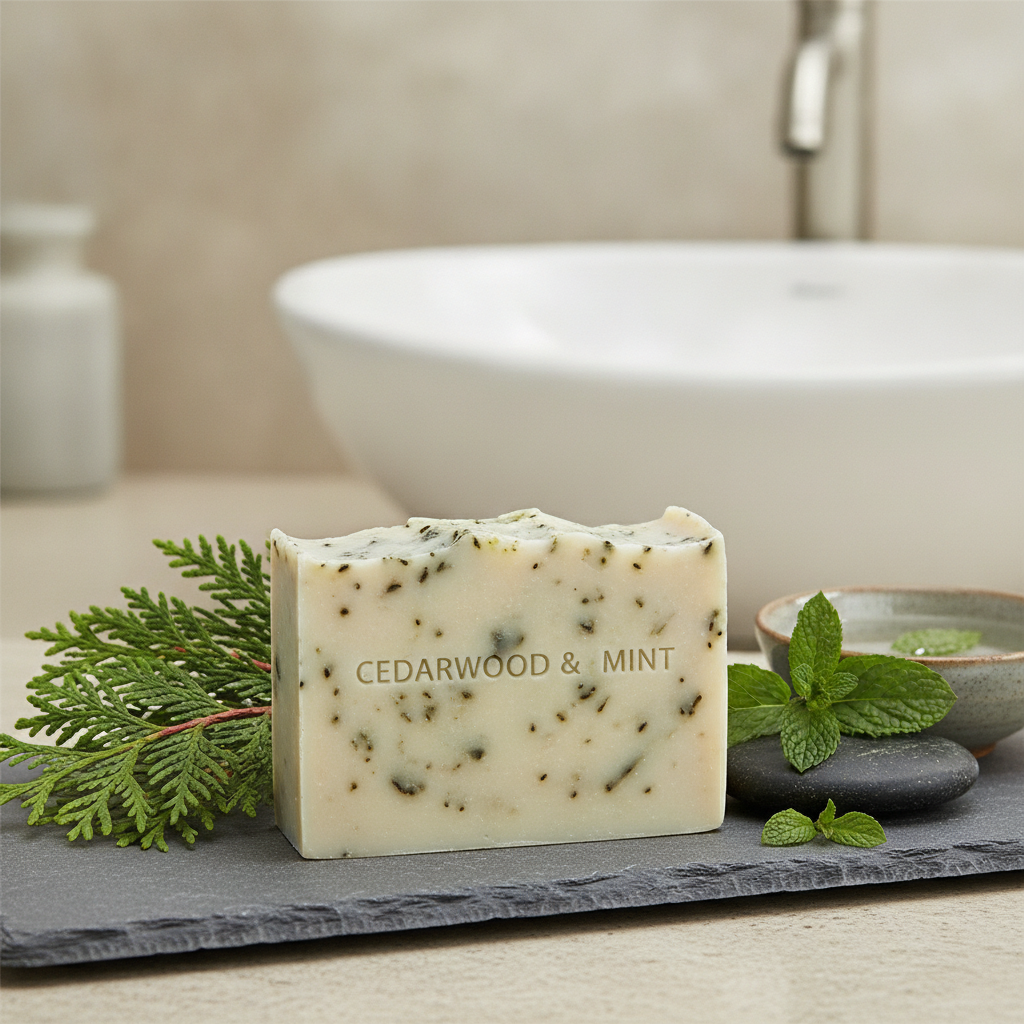 Cedarwood and Mint Soap Bar